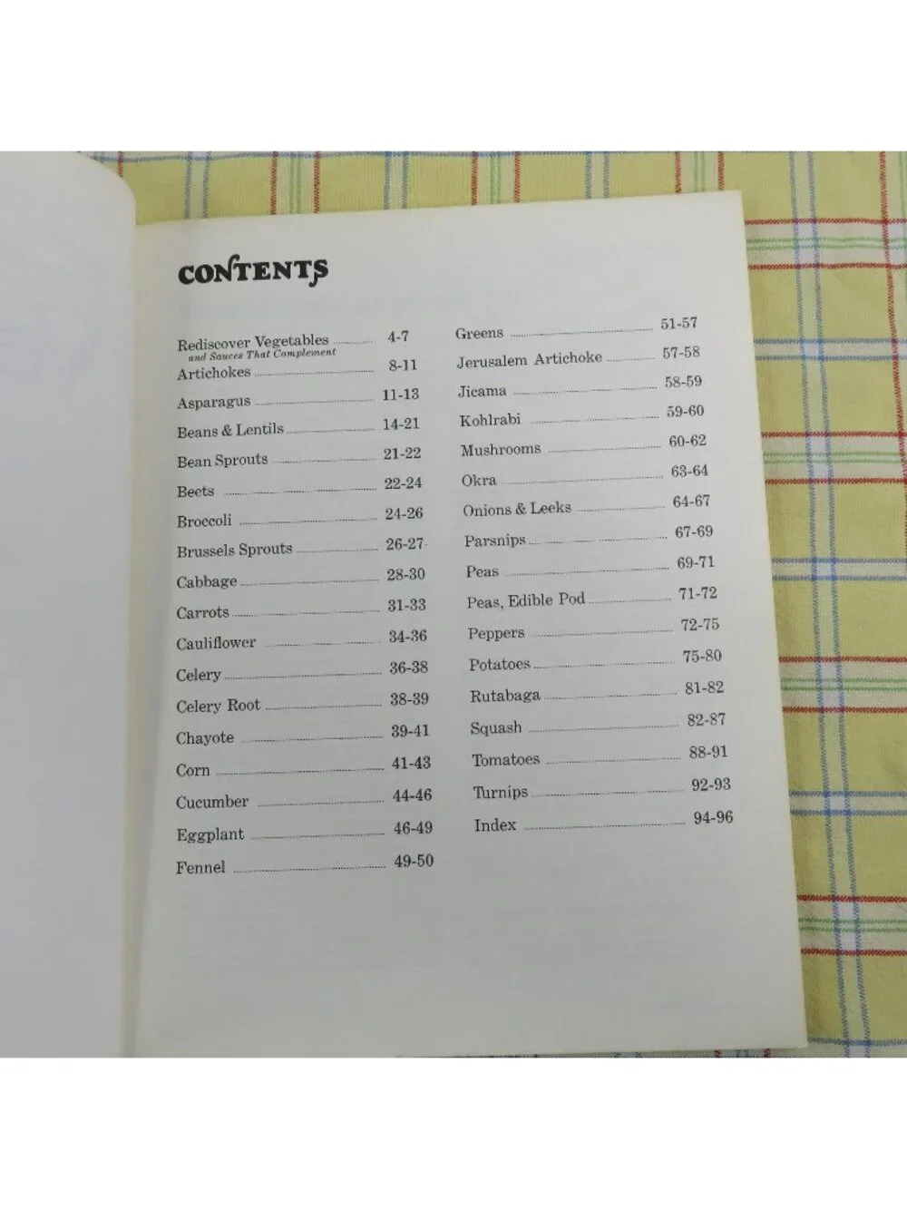 Ideas for Cooking Vegetables 1975 Cook Book Step-by-Step Techniques Paperback
